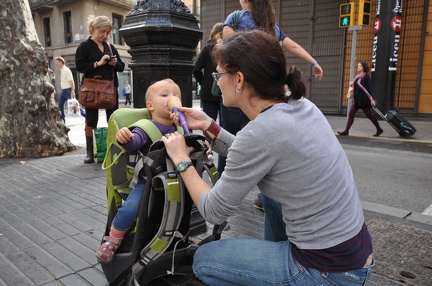 Greta getting stuck into the gelato2